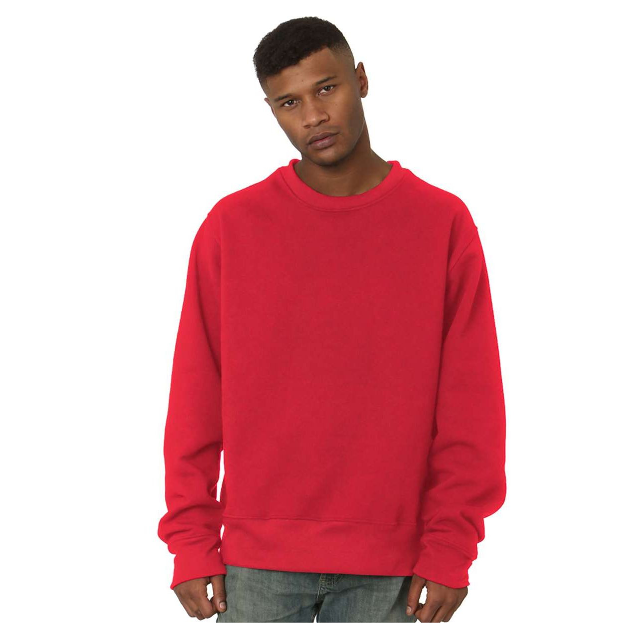Bayside Unisex USA-Made Super Heavy Oversized Crewneck Sweatshirt Product Image