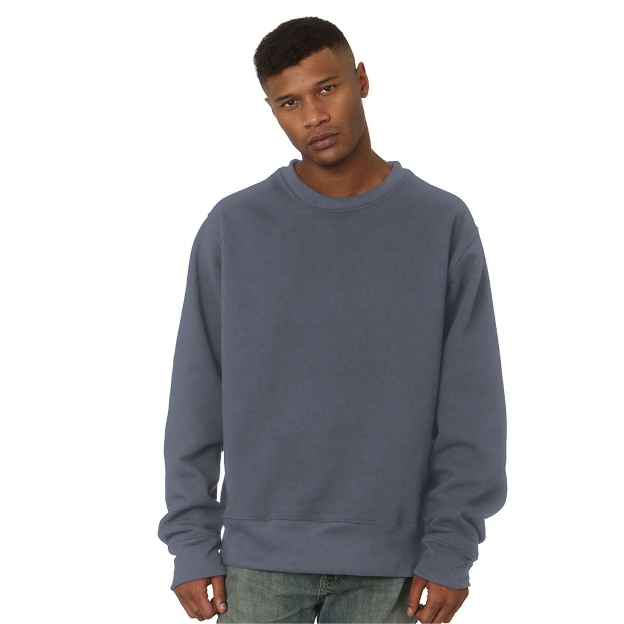 Bayside Unisex USA-Made Super Heavy Oversized Crewneck Sweatshirt Product Image
