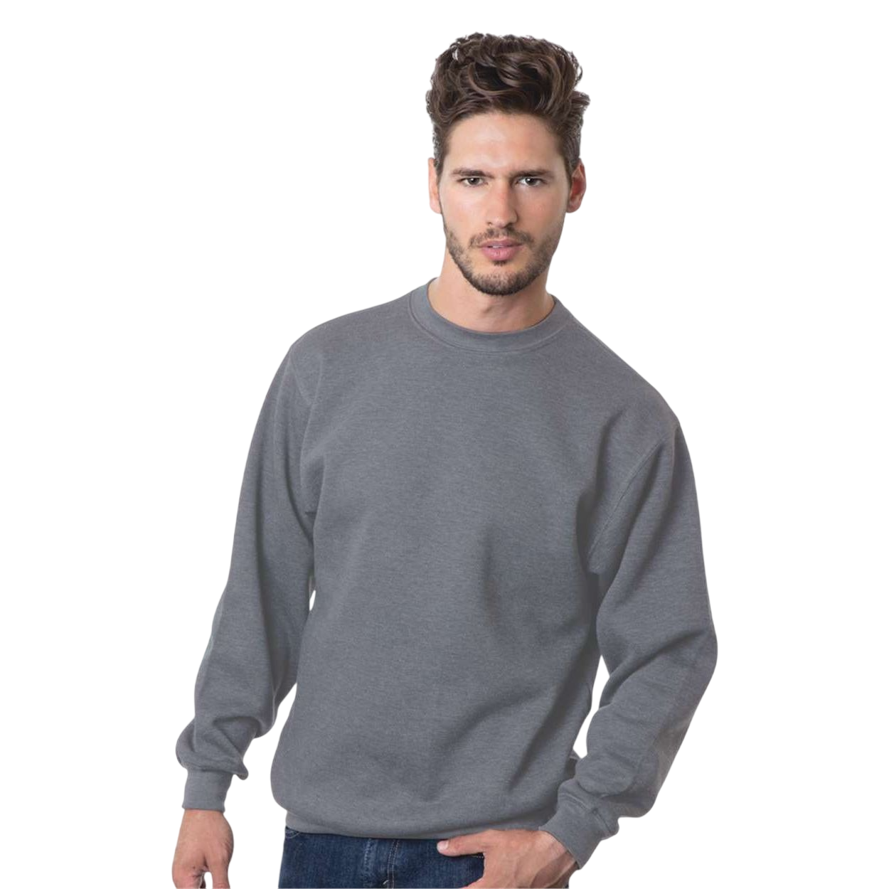 Bayside Unisex USA-Made Crewneck Sweatshirt Product Image