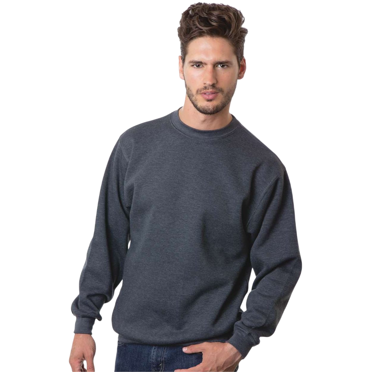 Bayside Unisex USA-Made Crewneck Sweatshirt Product Image