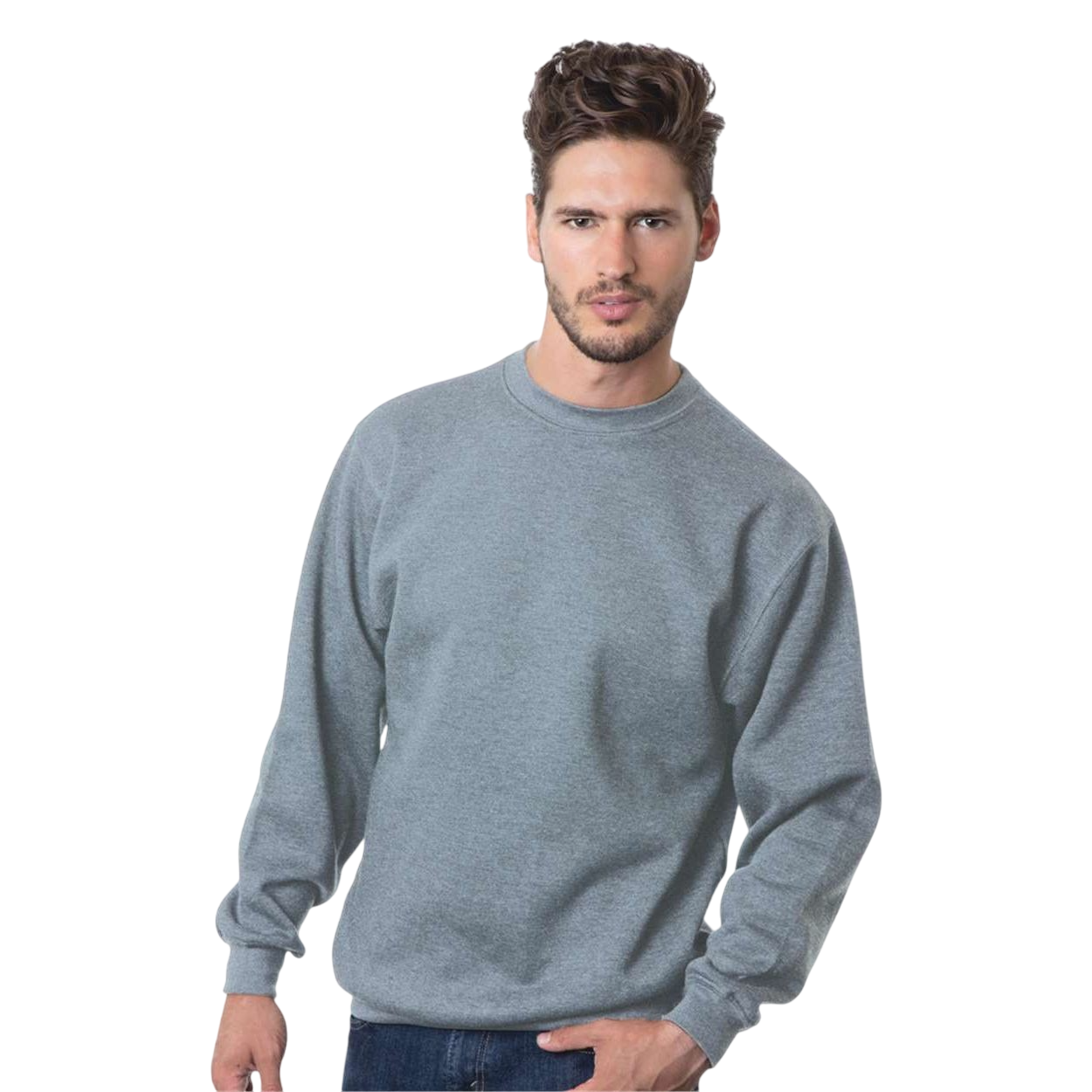 Bayside Unisex USA-Made Crewneck Sweatshirt Product Image