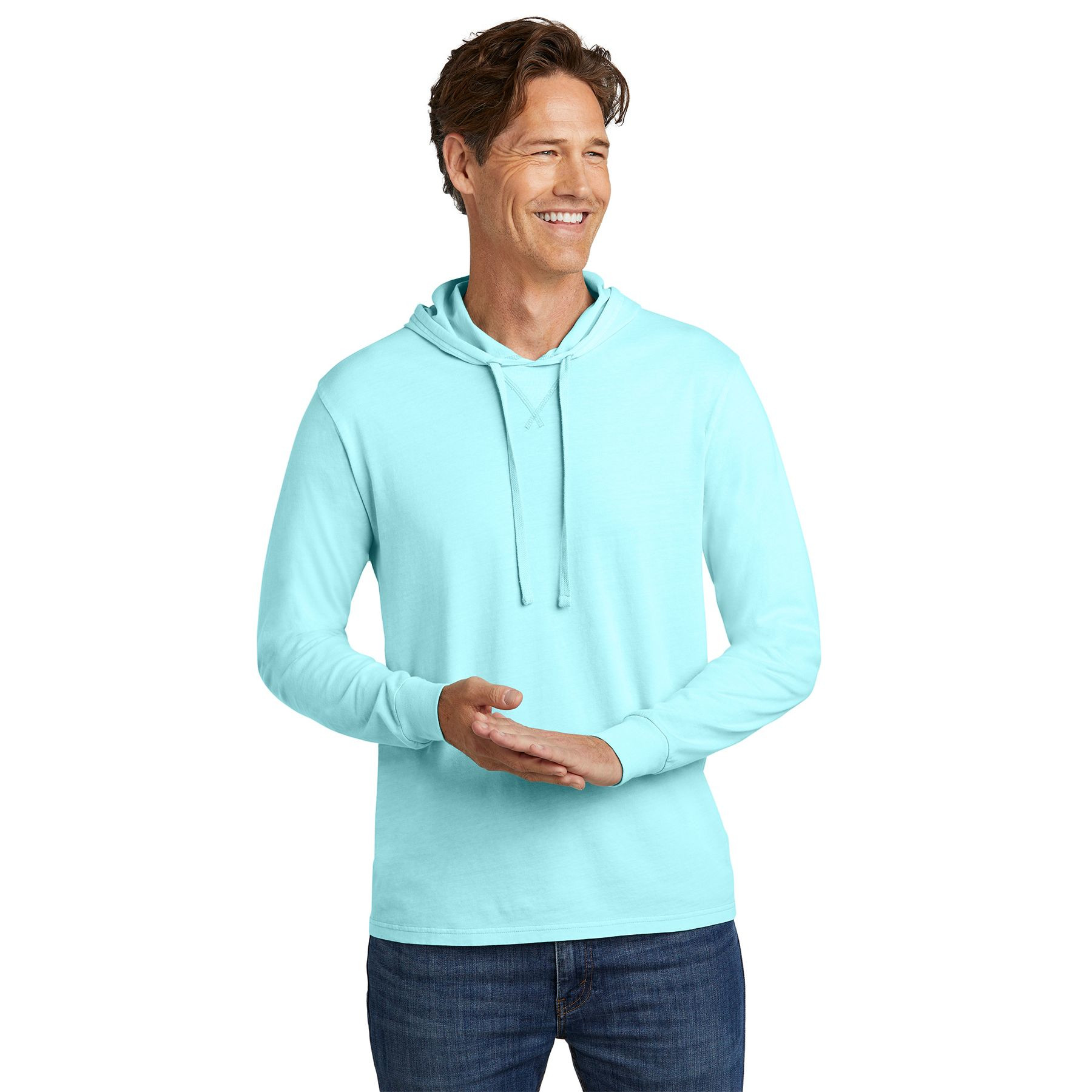 Allmade® Unisex Mineral Dye Organic Cotton Hoodie Tee Product Image