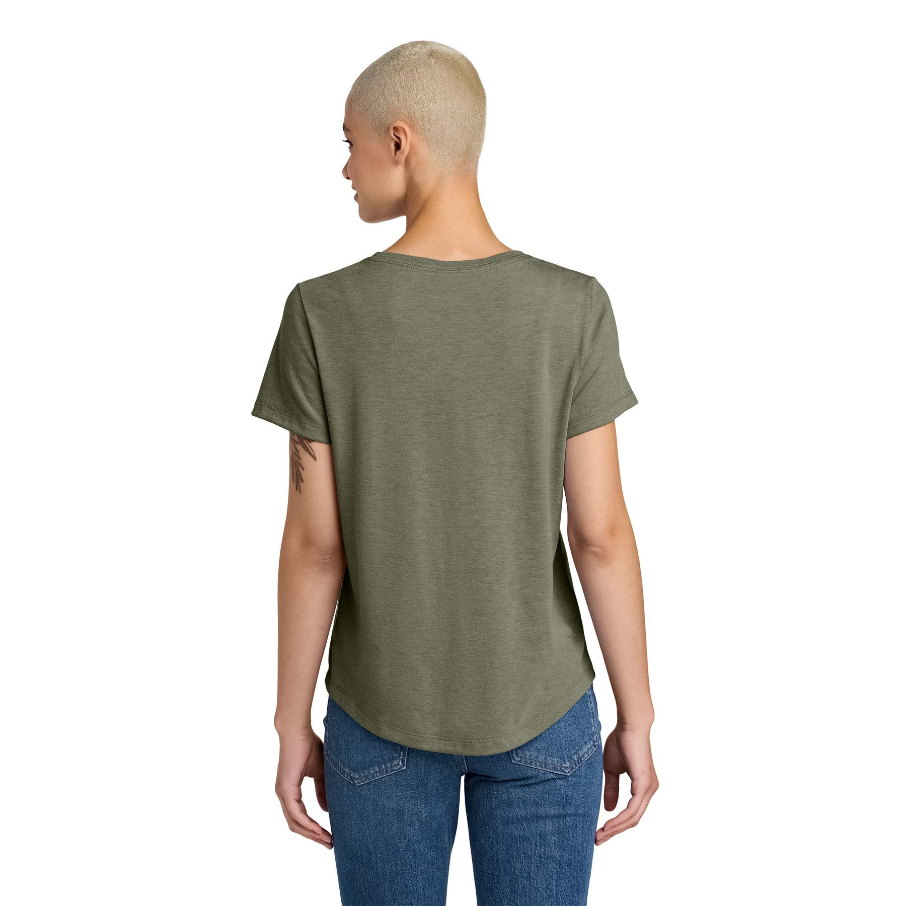 Allmade® Women’s Relaxed Tri-Blend Scoop Neck Tee Product Image