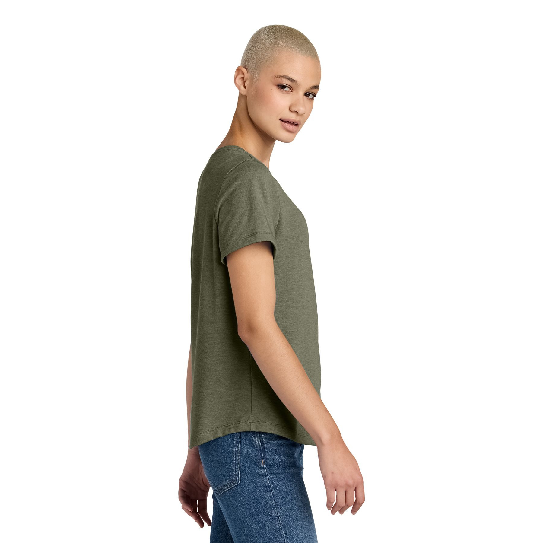 Allmade® Women’s Relaxed Tri-Blend Scoop Neck Tee Product Image