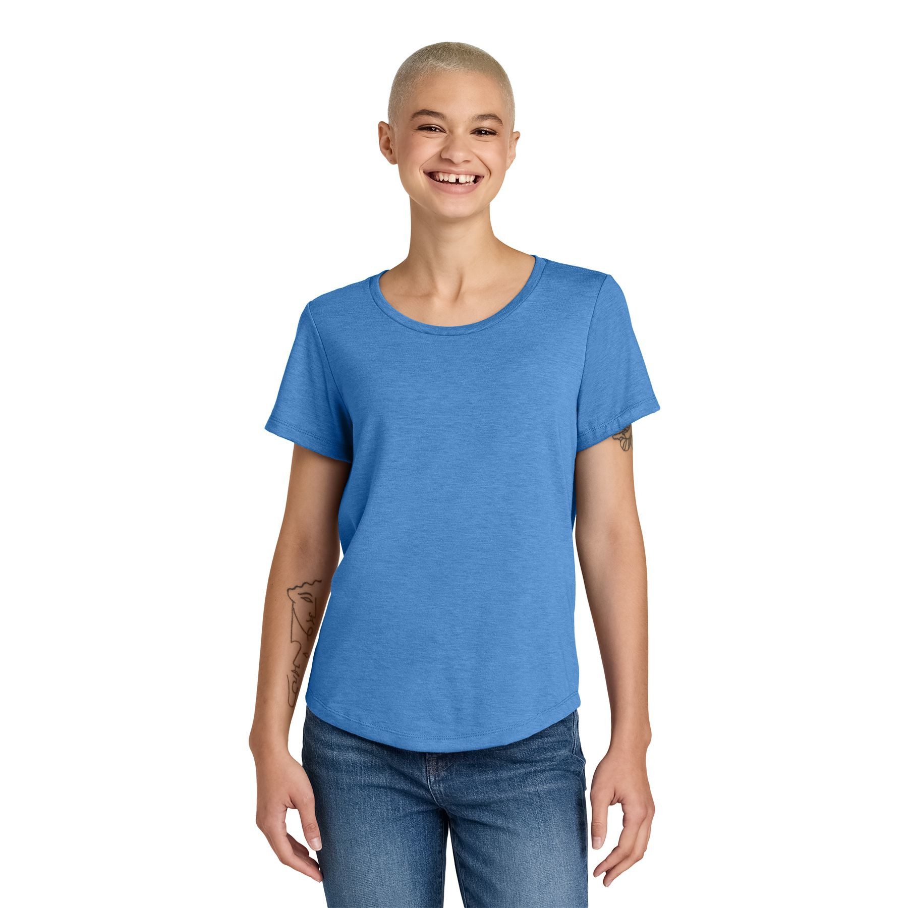 Allmade® Women’s Relaxed Tri-Blend Scoop Neck Tee Product Image