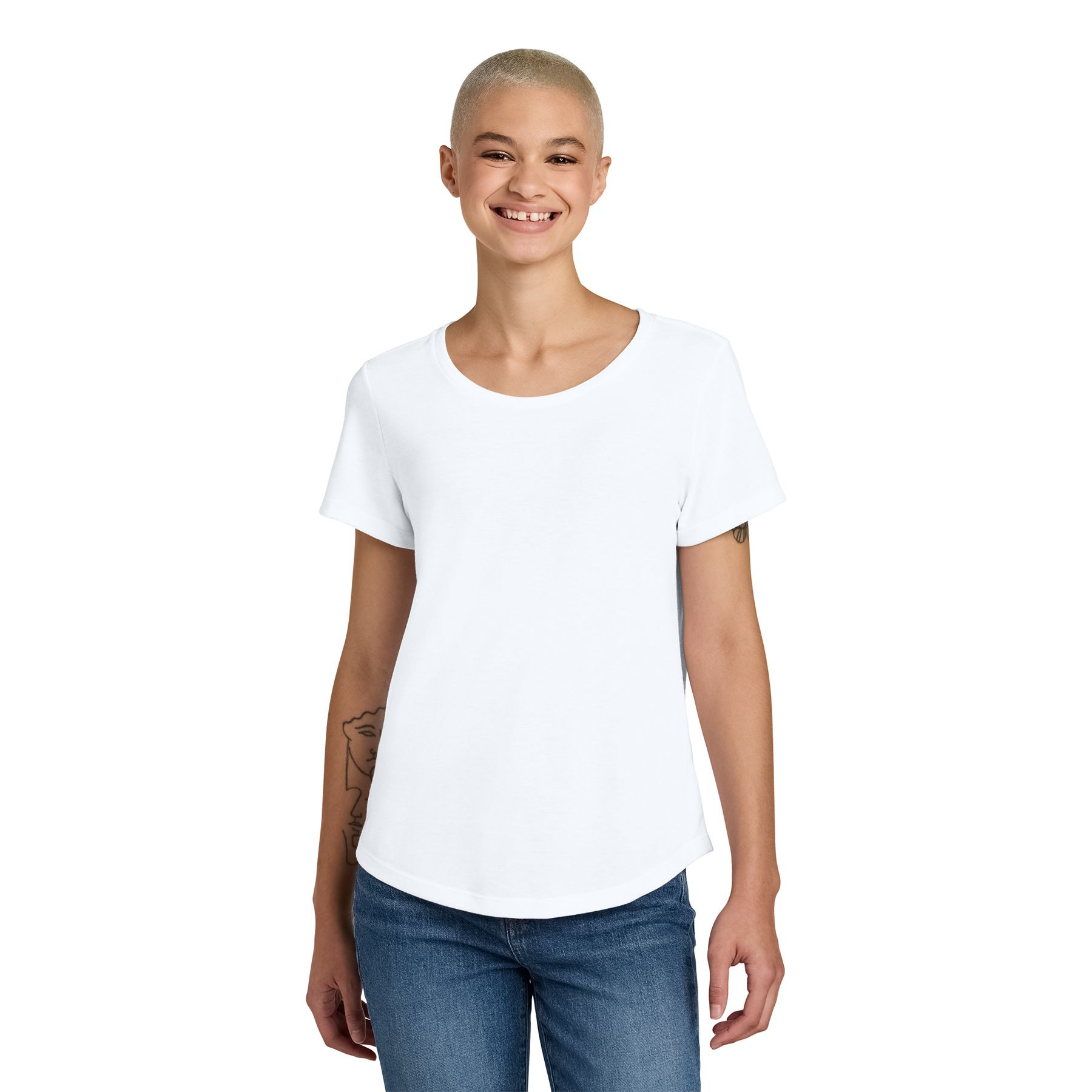 Allmade® Women’s Relaxed Tri-Blend Scoop Neck Tee Product Image