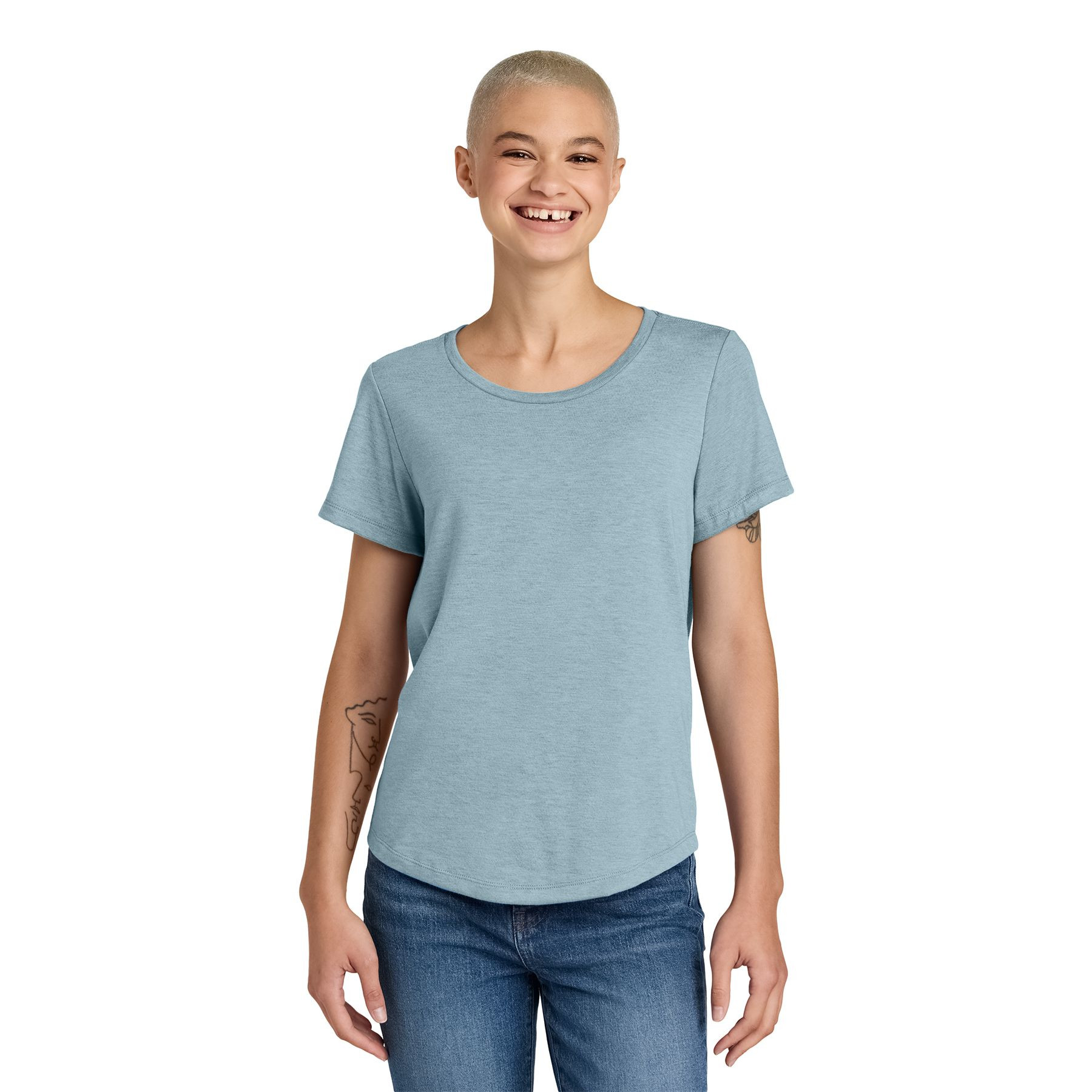 Allmade® Women’s Relaxed Tri-Blend Scoop Neck Tee Product Image