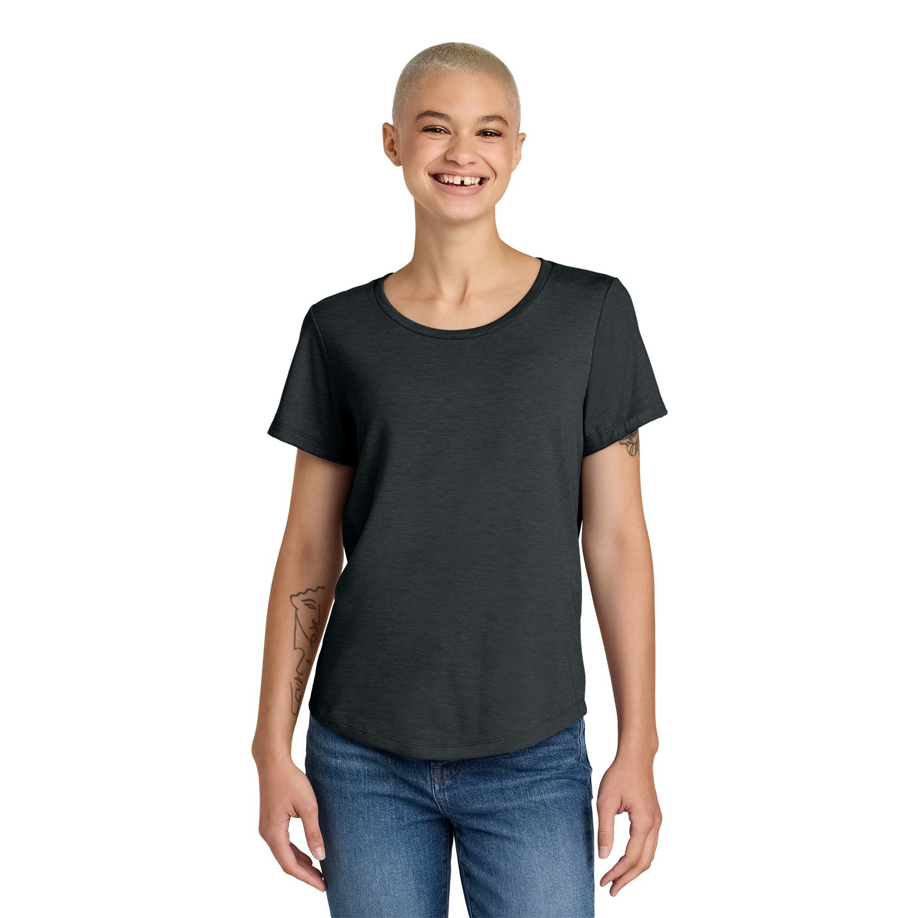Allmade® Women’s Relaxed Tri-Blend Scoop Neck Tee Product Image