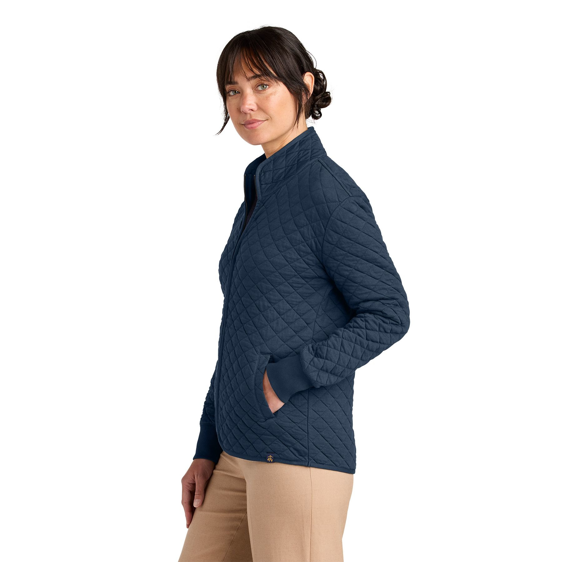 Brooks Brothers® Women’s Diamond Quilt Full-Zip Product Image