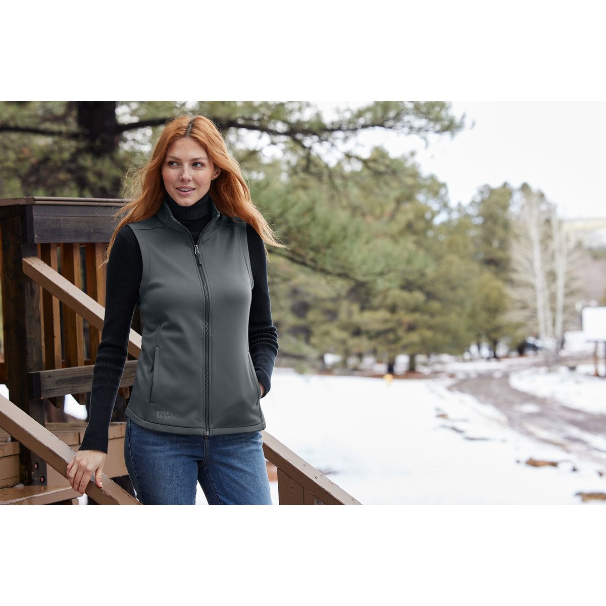 Eddie Bauer® Women’s Smooth Mid Layer Fleece Vest Product Image