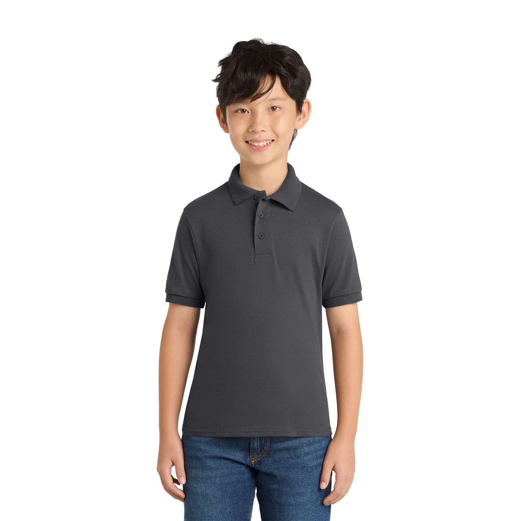 Port & Company Youth Core Blend Jersey Knit Polo Product Image