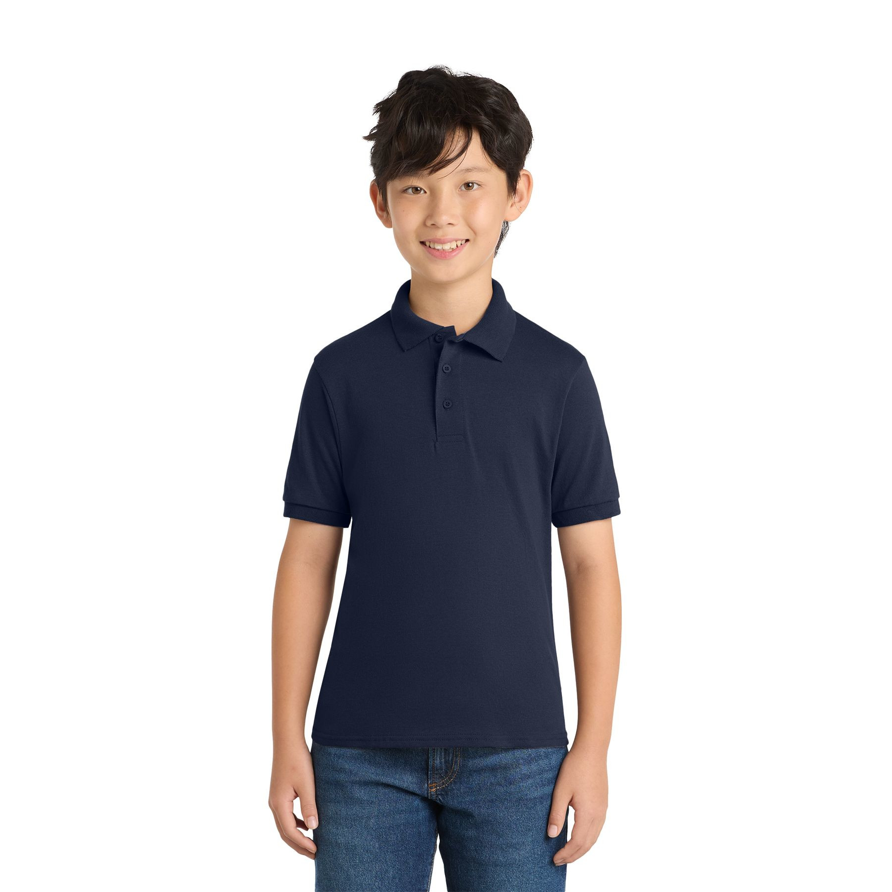 Port & Company Youth Core Blend Jersey Knit Polo Product Image