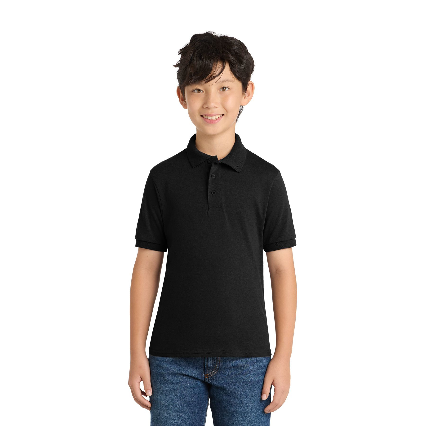 Port & Company Youth Core Blend Jersey Knit Polo Product Image