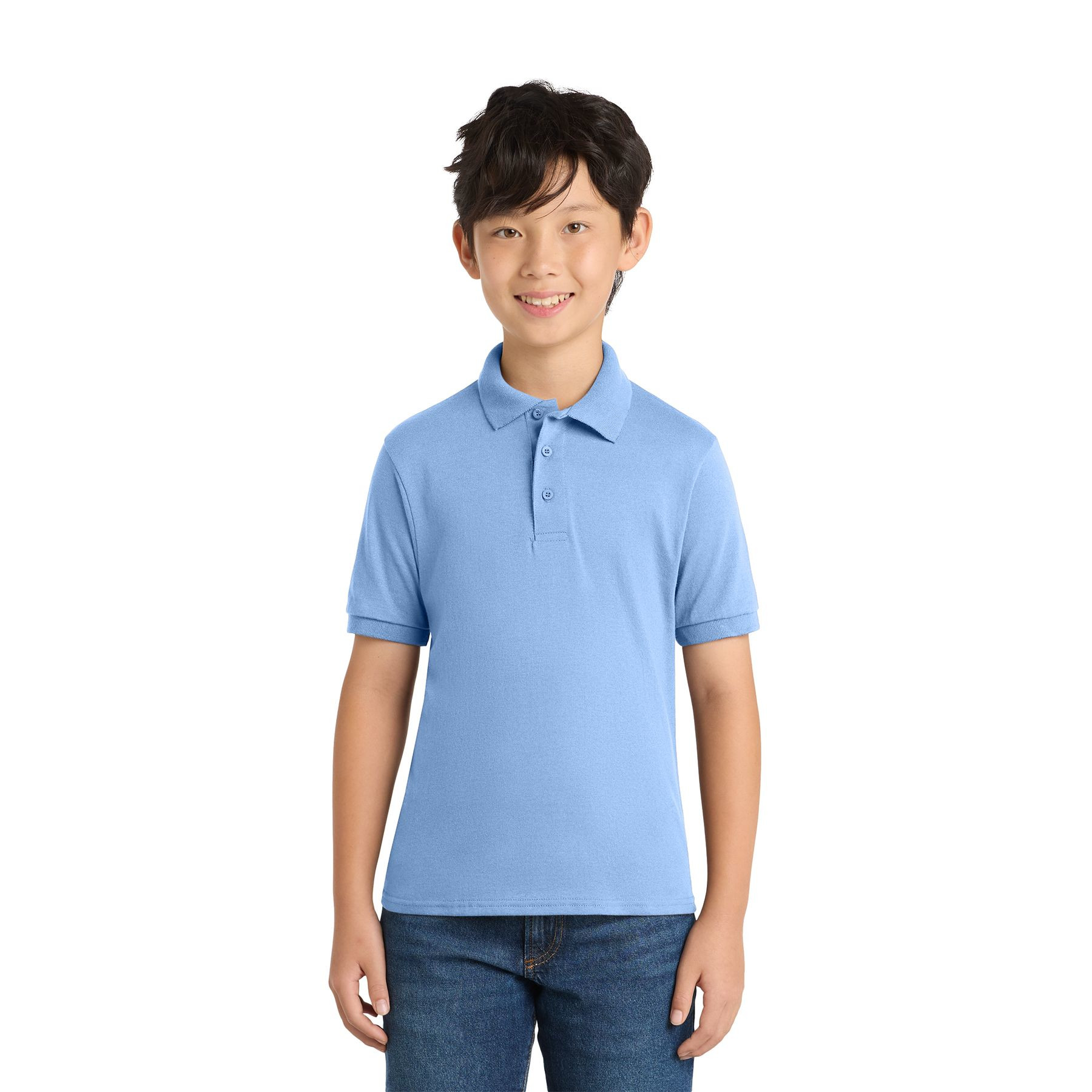Port & Company Youth Core Blend Jersey Knit Polo Product Image