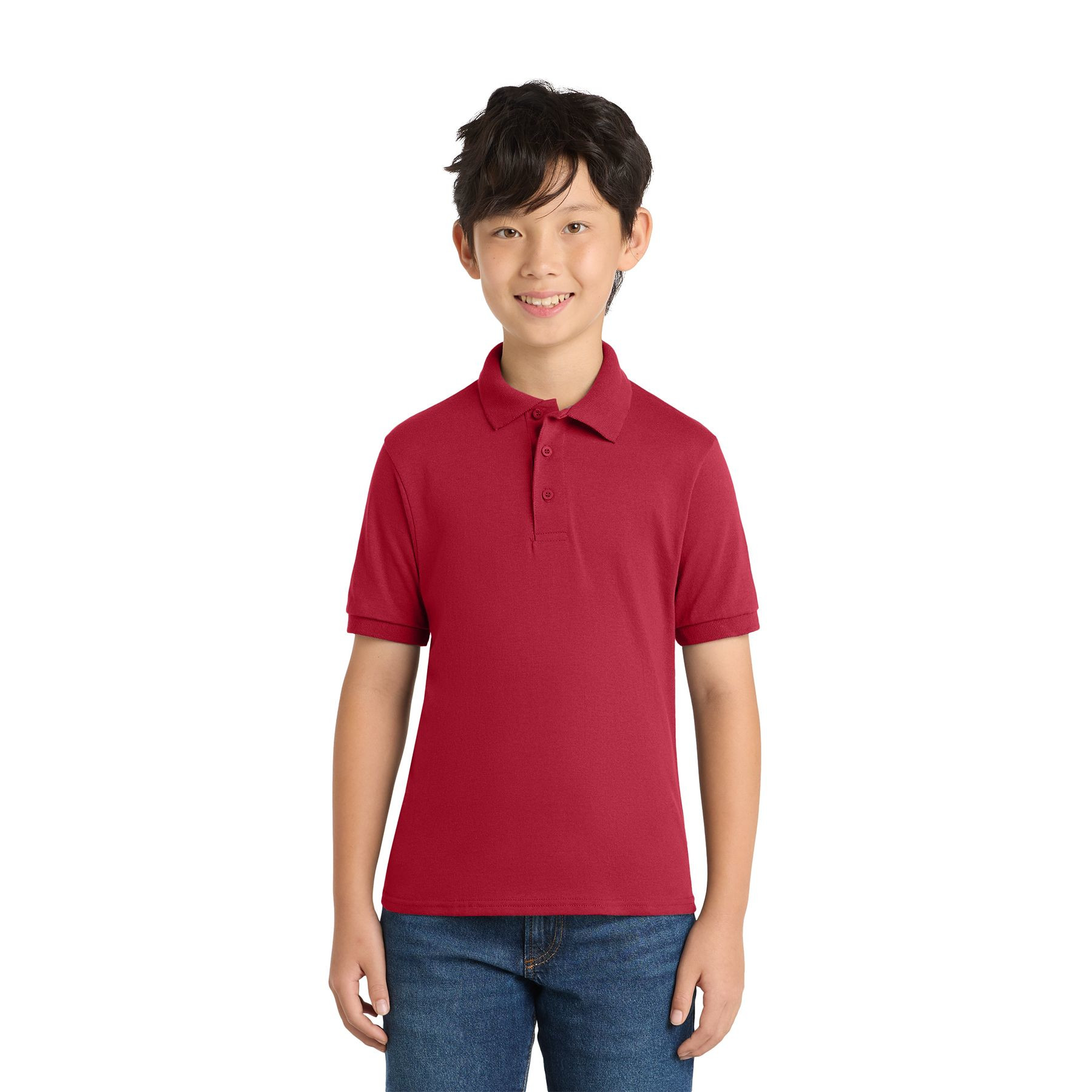 Port & Company Youth Core Blend Jersey Knit Polo Product Image