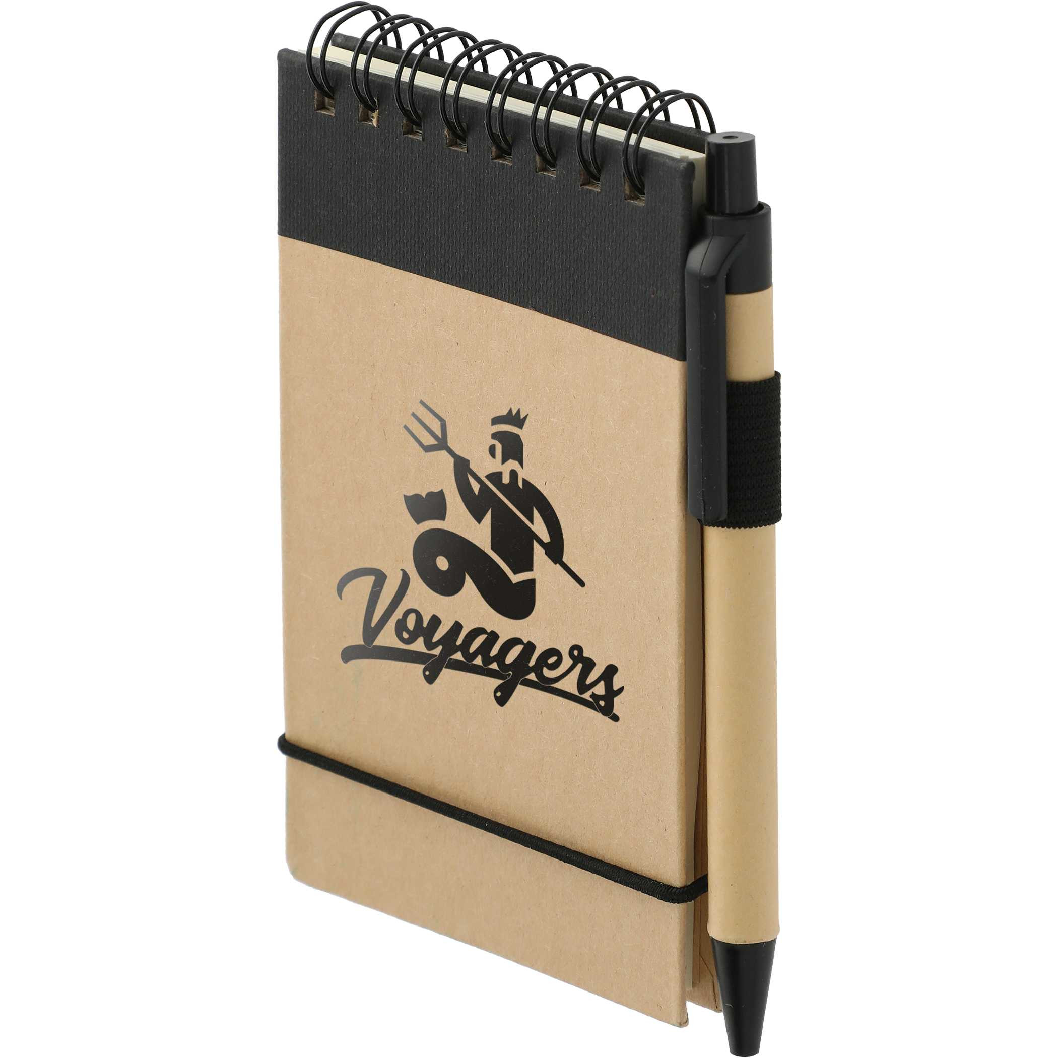 5" x 3" FSC® Mix Recycled Jotter with Pen Product Image