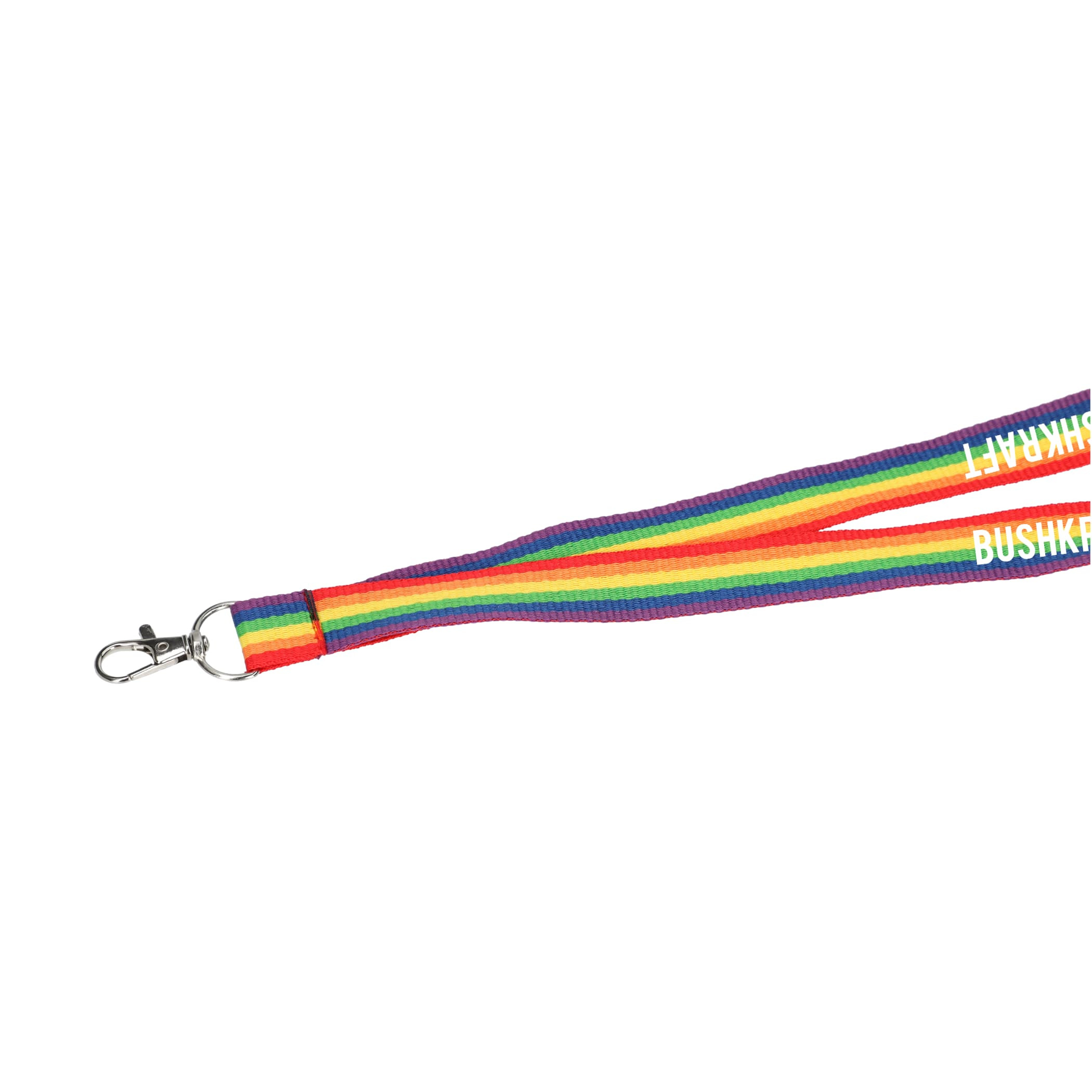 Recycled Polyester Rainbow Lanyard Product Image
