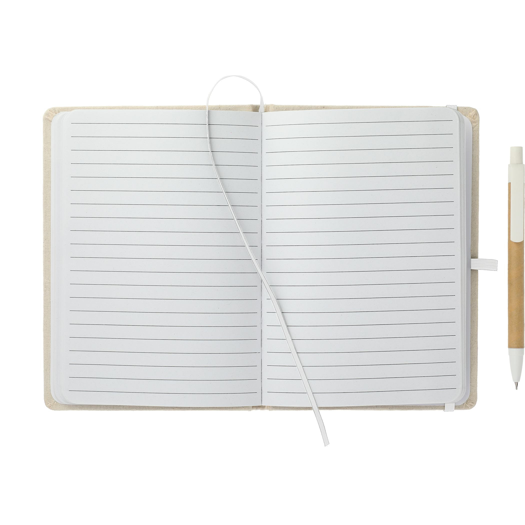 5" x 7" Organic Cotton Bound Notebook w/Pen Product Image