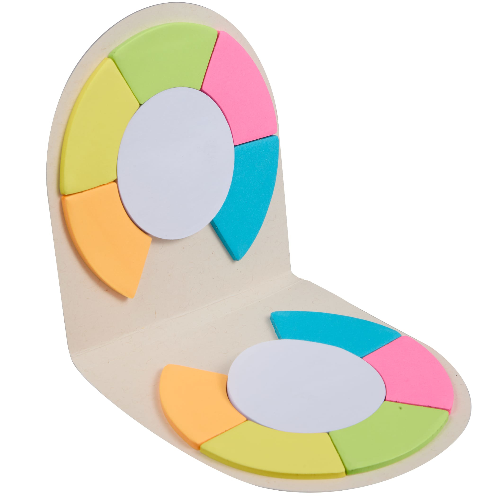 Recycled Milk Carton Round Sticky Notes Pad Product Image