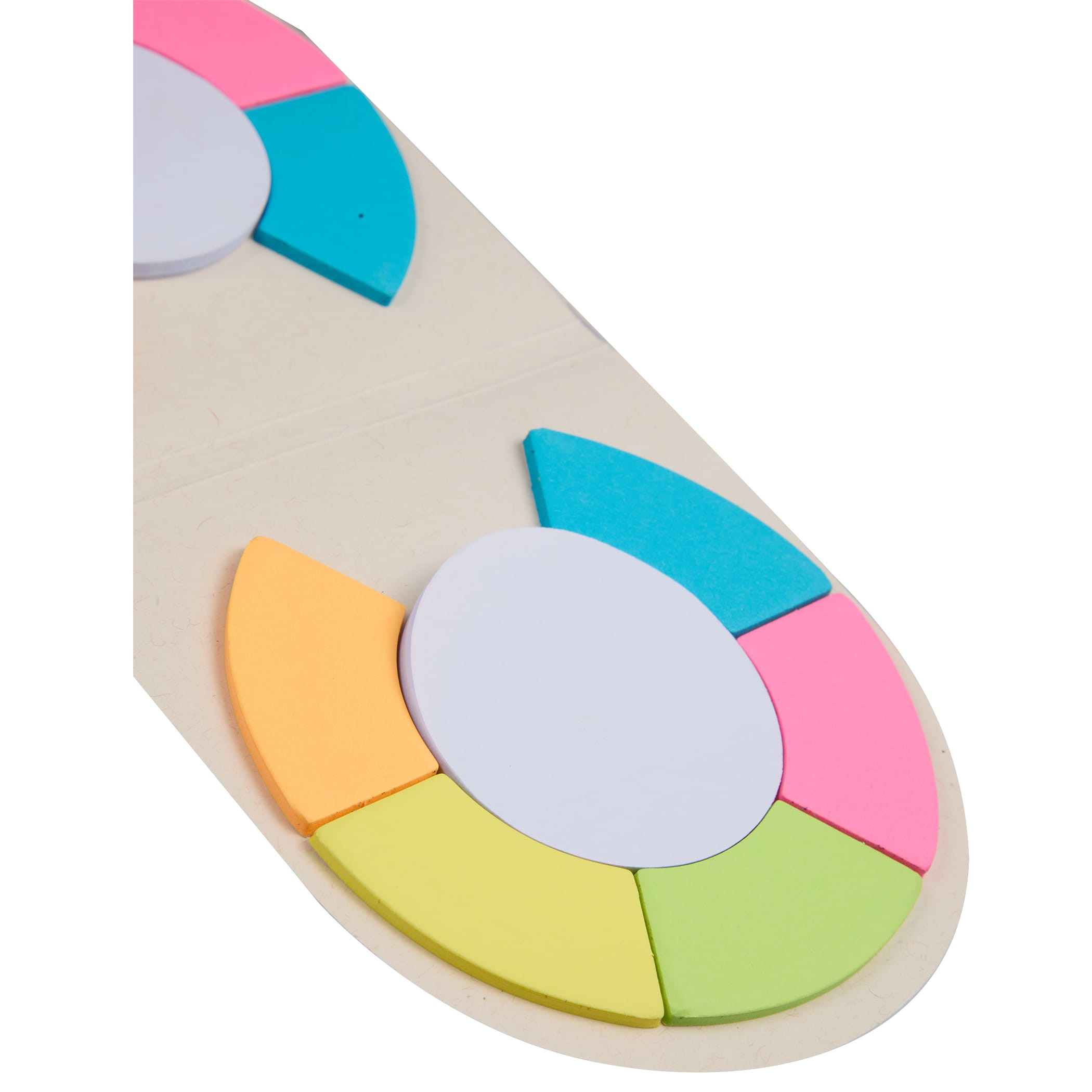 Recycled Milk Carton Round Sticky Notes Pad Product Image