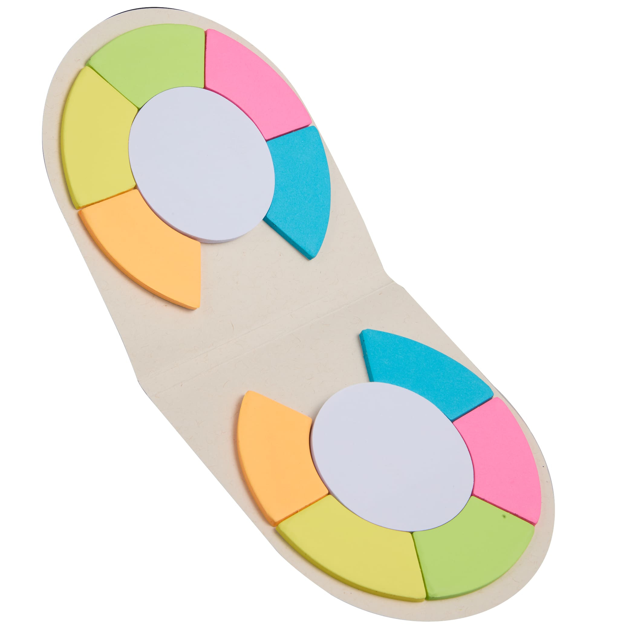 Recycled Milk Carton Round Sticky Notes Pad Product Image