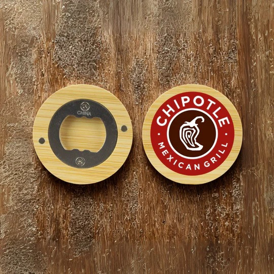 Magnetic Bamboo Bottle Opener Product Image