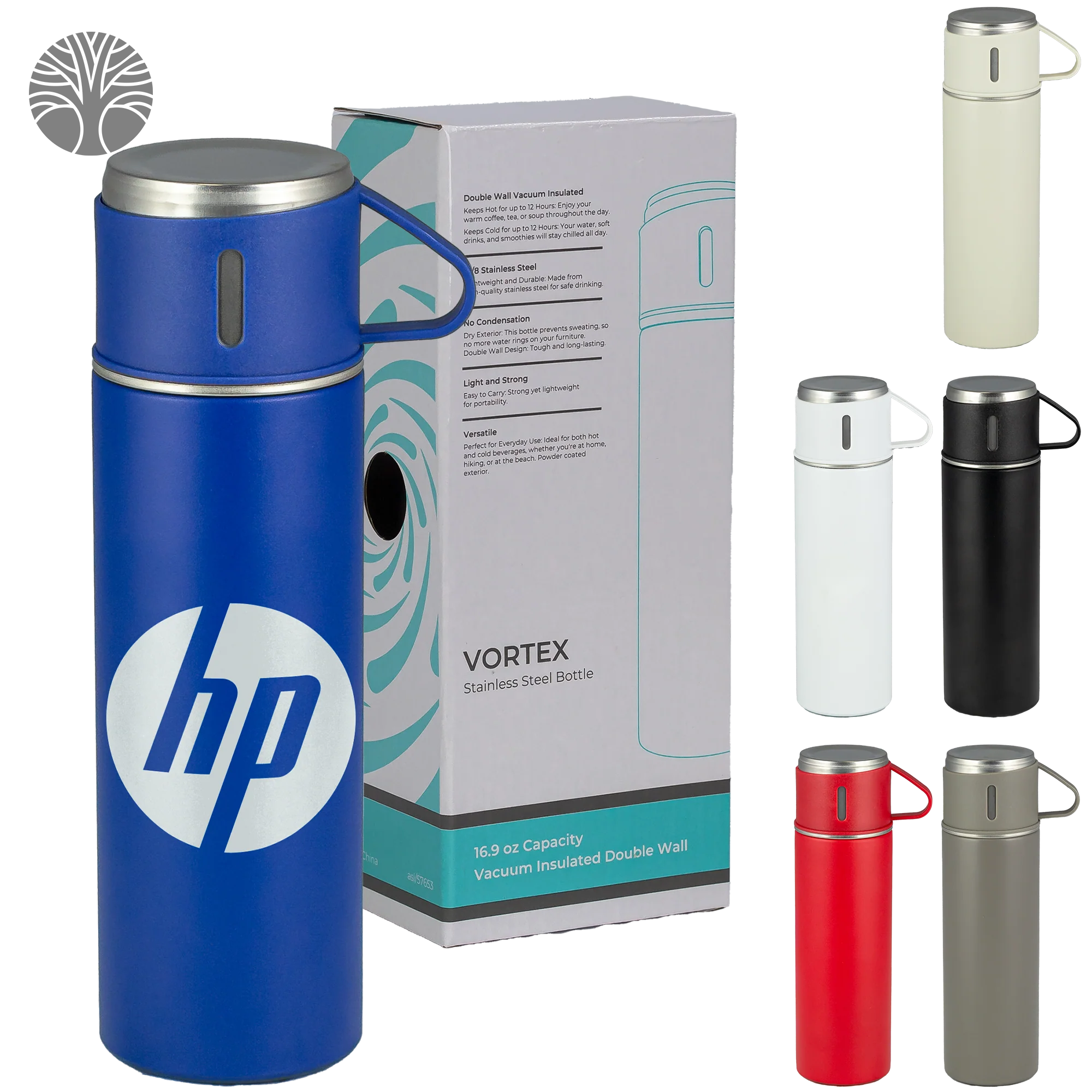 Recycled Double-Wall Stainless Tumbler - 16.9 oz. Product Image