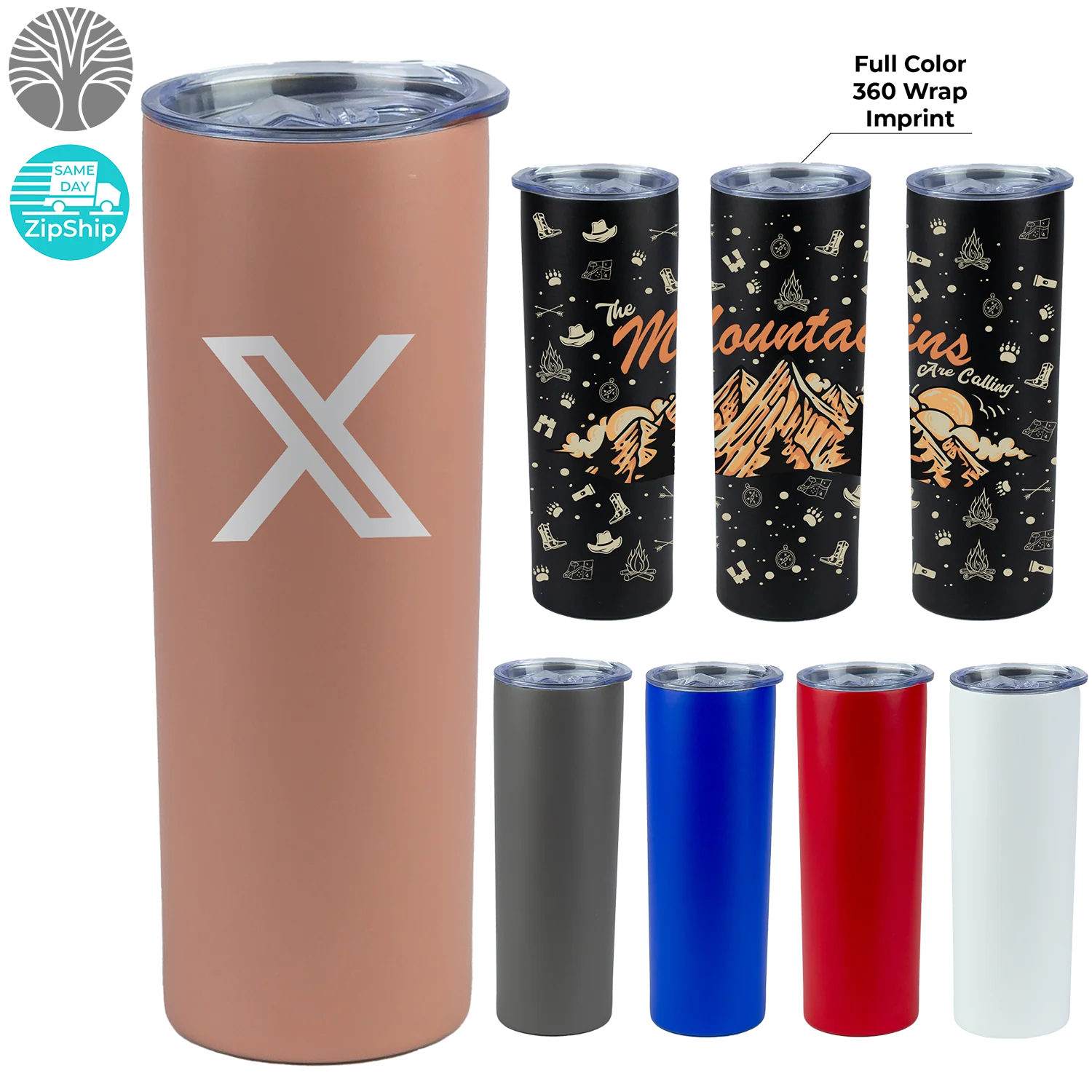 Recycled Double-Wall Stainless Steel Tumbler - 20 oz. Product Image