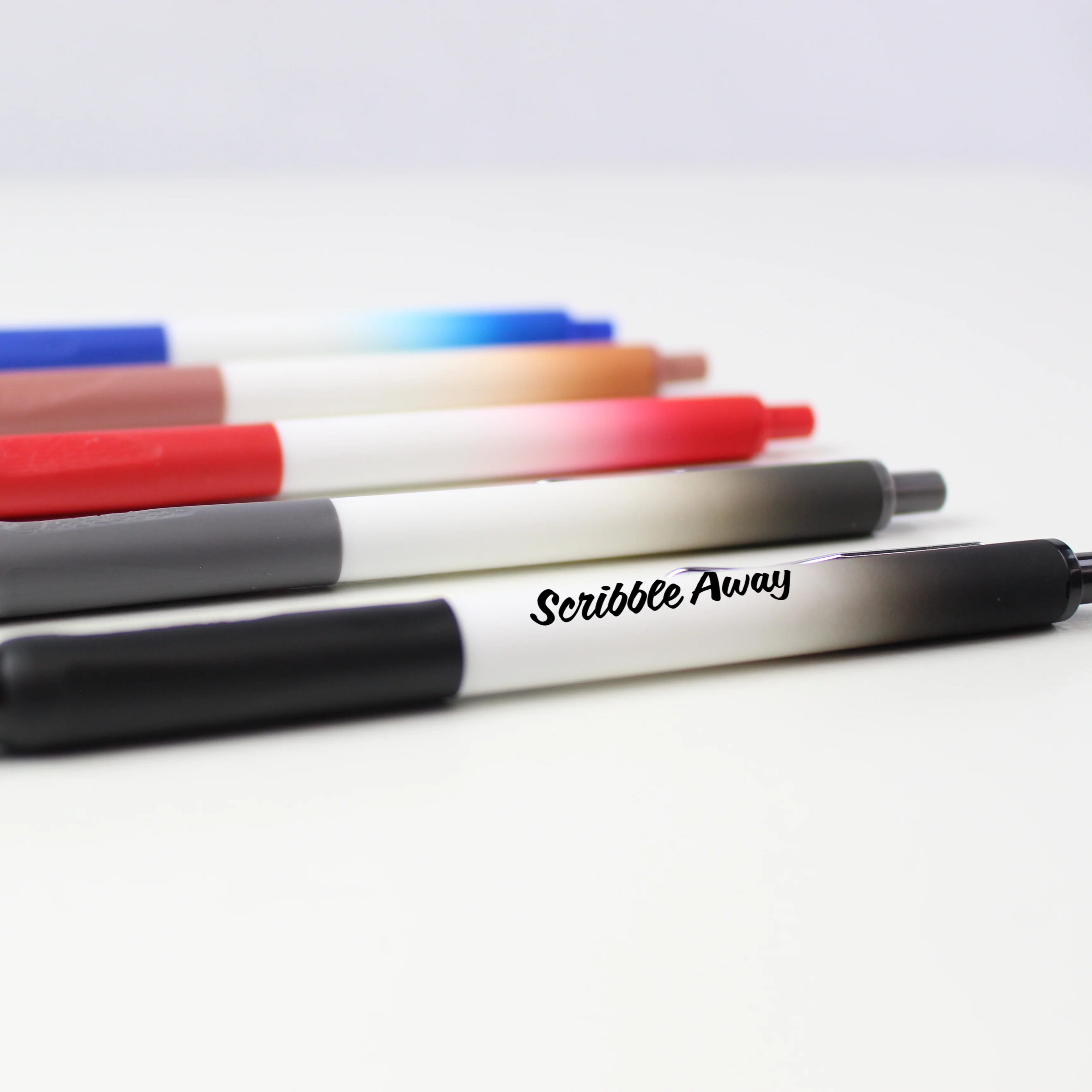 Recycled Ombre Pen with a Rubber Grip & Metal Clip Product Image