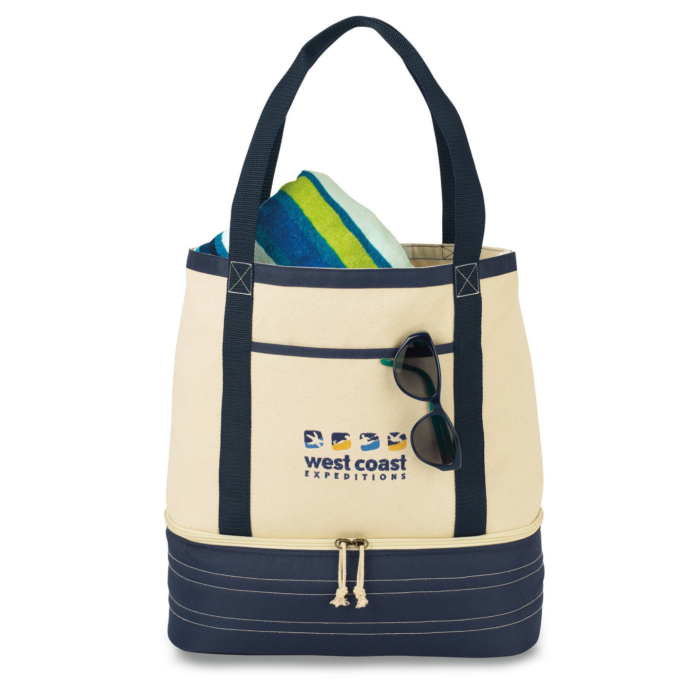Coastal Cotton Insulated Tote Product Image