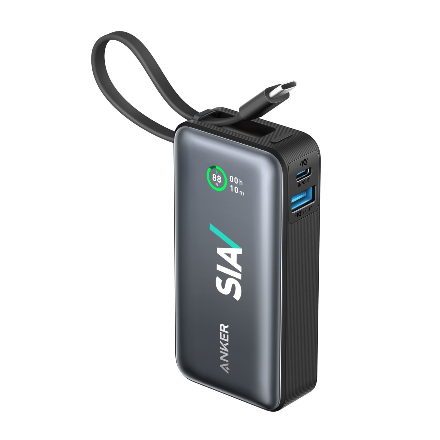 Anker® Nano Power Bank with 30W and Built-In USB-C Cable Product Image