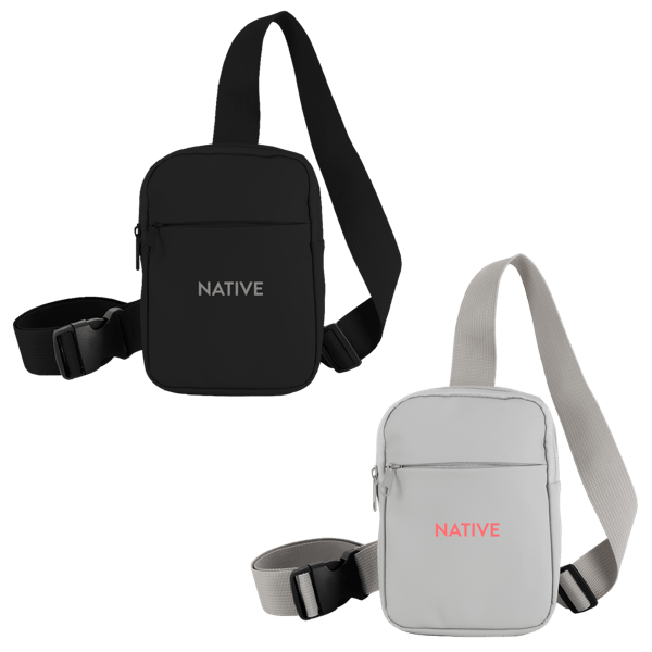 Crosscut Recycled PU Crossbody Bag Product Image