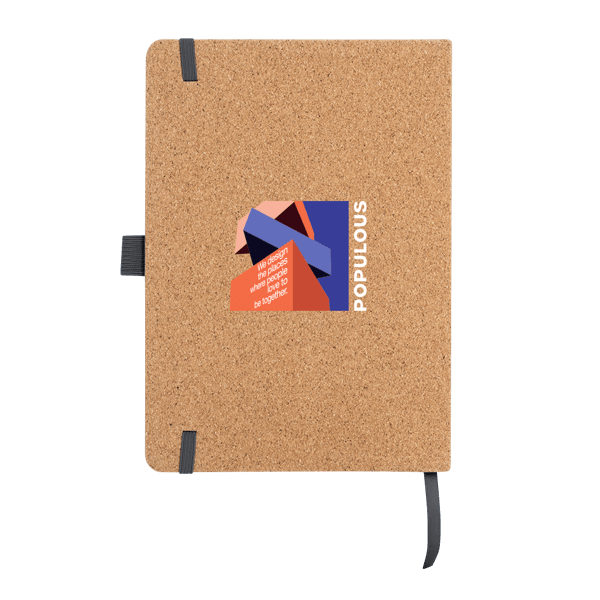Hickory Cork & Recycled PU Notebook Product Image
