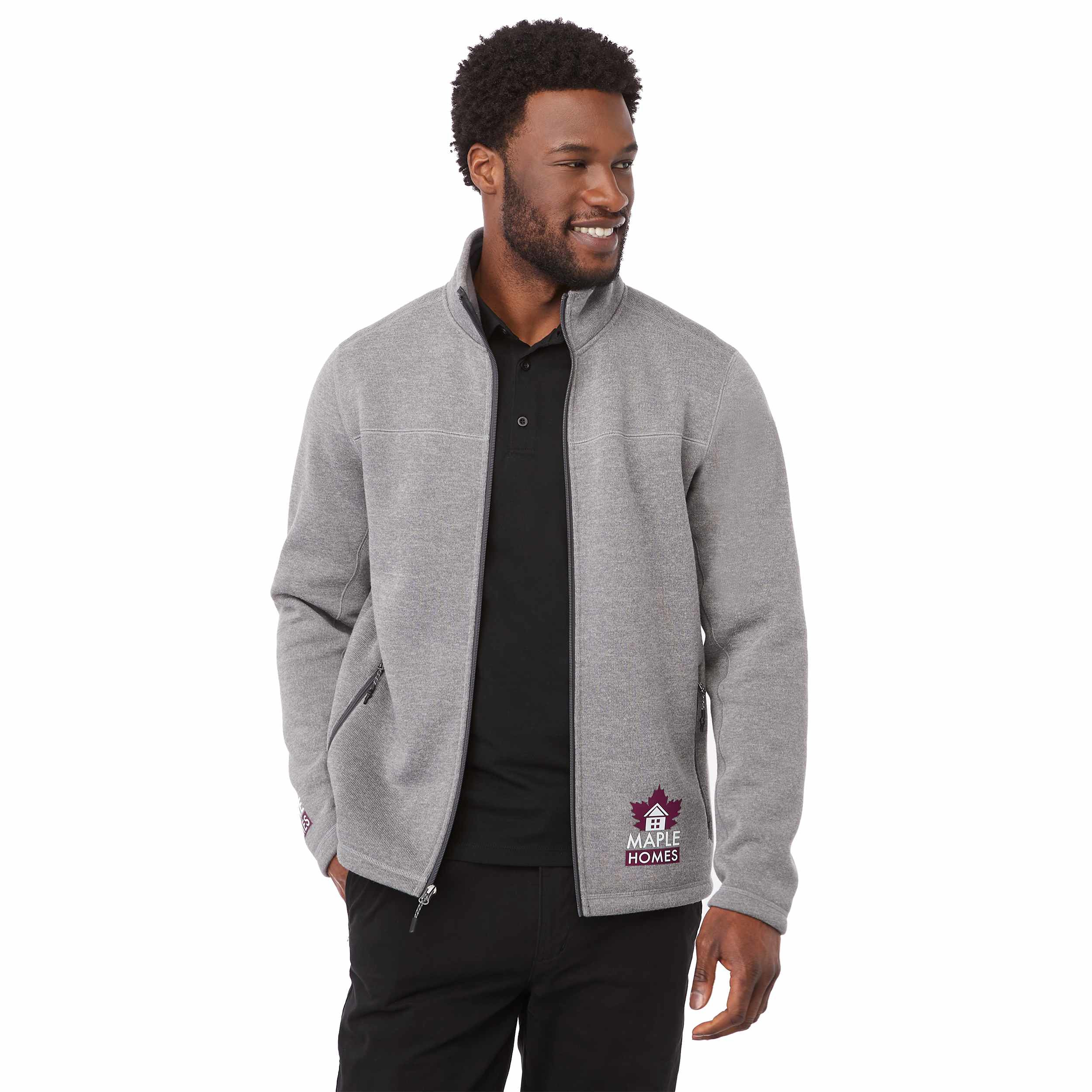 Men's Darnell Eco Knit Full Zip Sweater Product Image