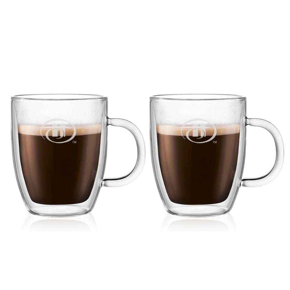 Bodum Bistro Double Wall Two Mug Set - 10 oz. Product Image