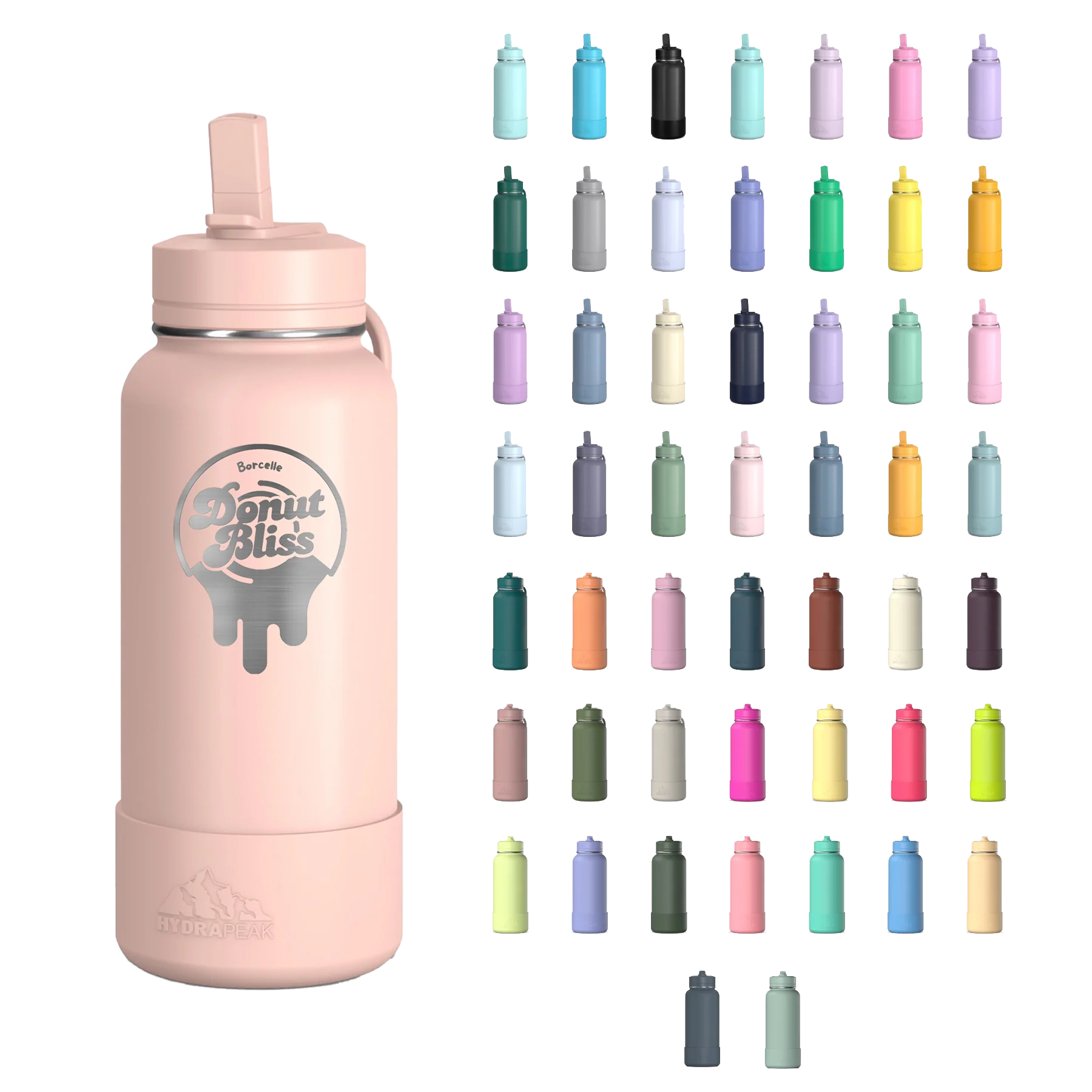 HydraPeak Insulated Water Bottle w/ Straw Lid - 32 oz. Product Image
