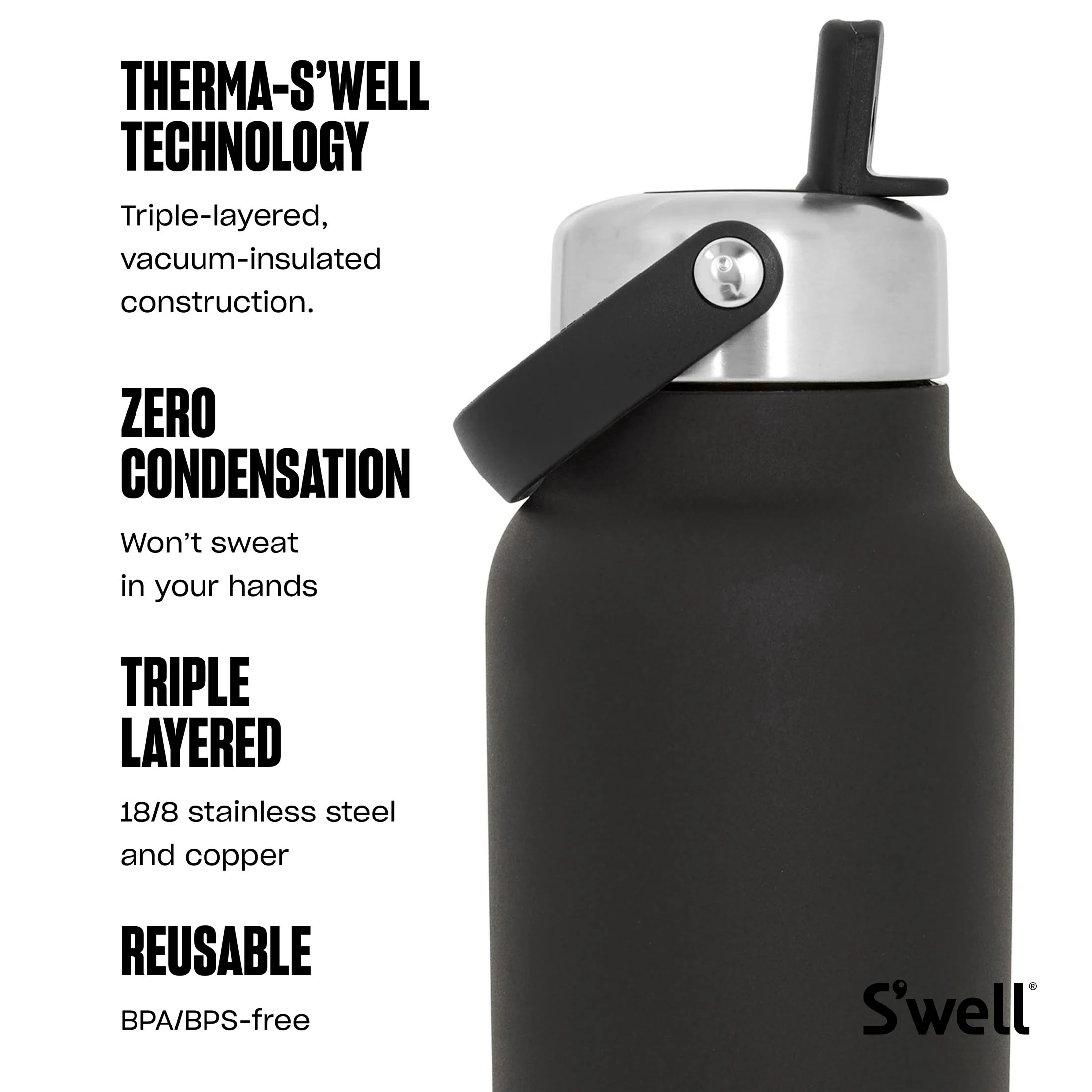 S'well® Explorer Bottle with Flip Straw - 40 oz. Product Image
