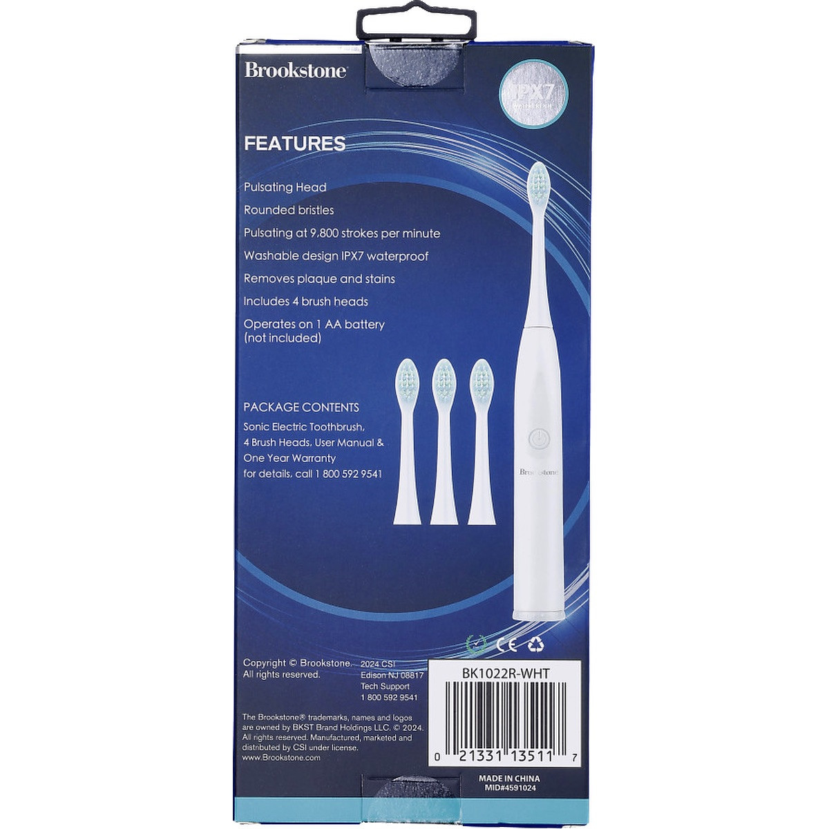 Brookstone® Sonic Electric Toothbrush Product Image