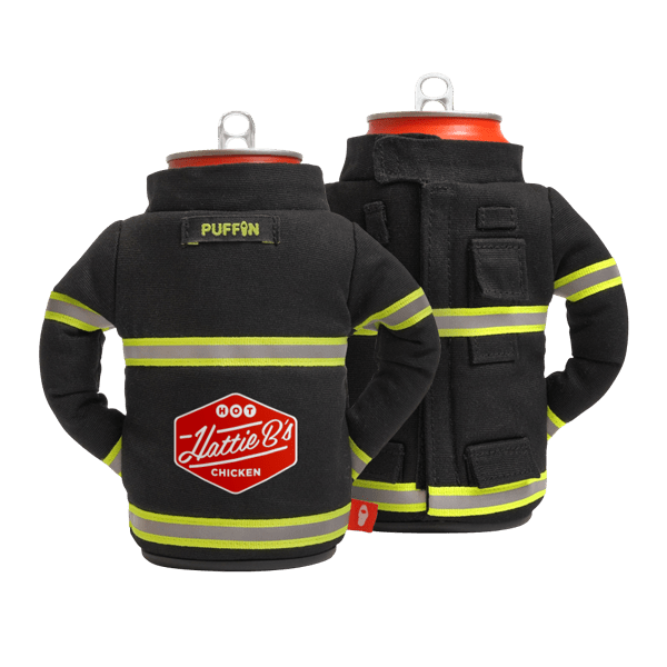 Puffin Drinkwear Backdraft Firefighter Jacket Can Cooler Product Image