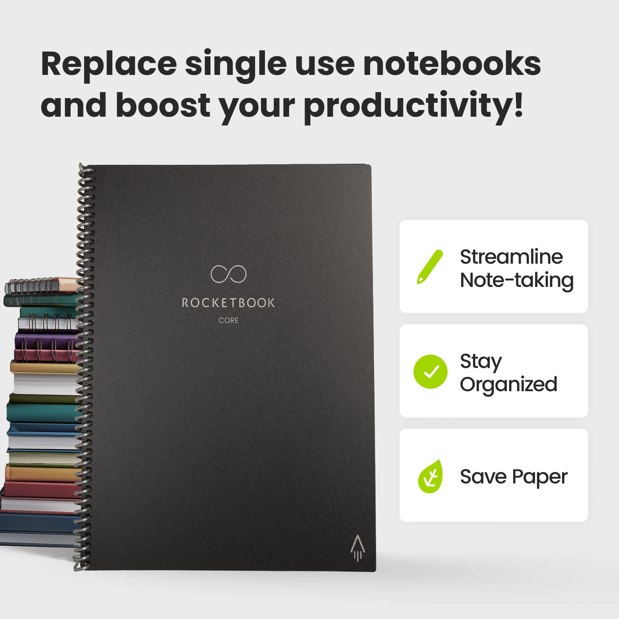 Rocketbook Core Letter Notebook Set Product Image