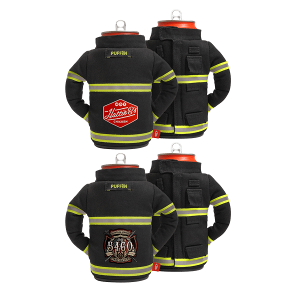 Puffin Drinkwear Backdraft Firefighter Jacket Can Cooler Product Image
