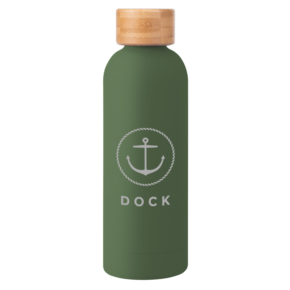 Blair Recycled Stainless Steel Bottle with Bamboo Lid - 17 oz. Product Image