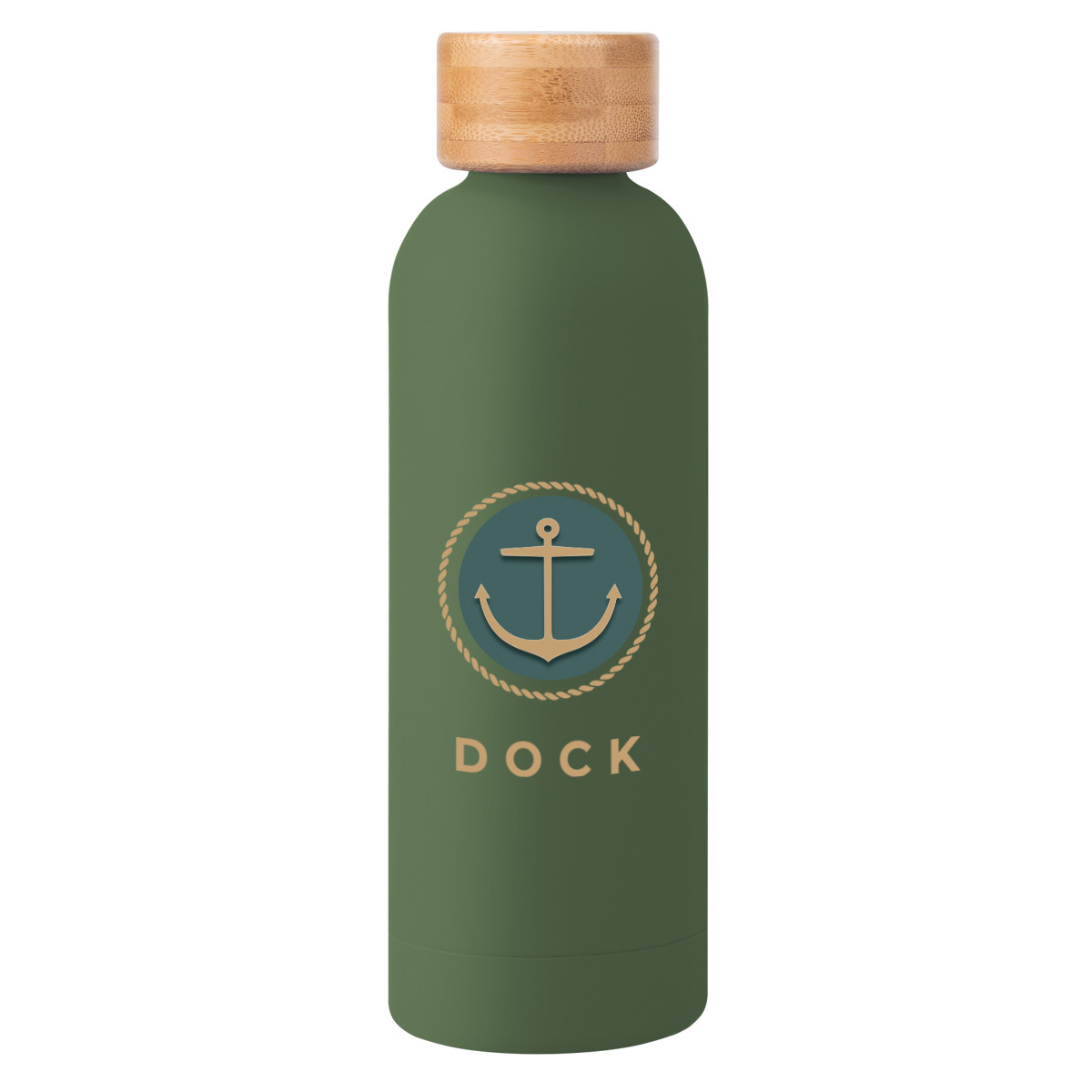 Blair Recycled Stainless Steel Bottle with Bamboo Lid - 17 oz. Product Image