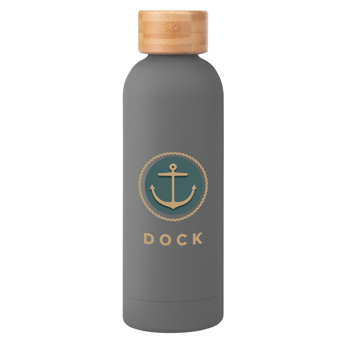Blair Recycled Stainless Steel Bottle with Bamboo Lid - 17 oz. Product Image
