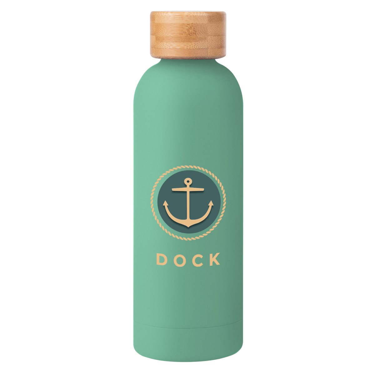 Blair Recycled Stainless Steel Bottle with Bamboo Lid - 17 oz. Product Image