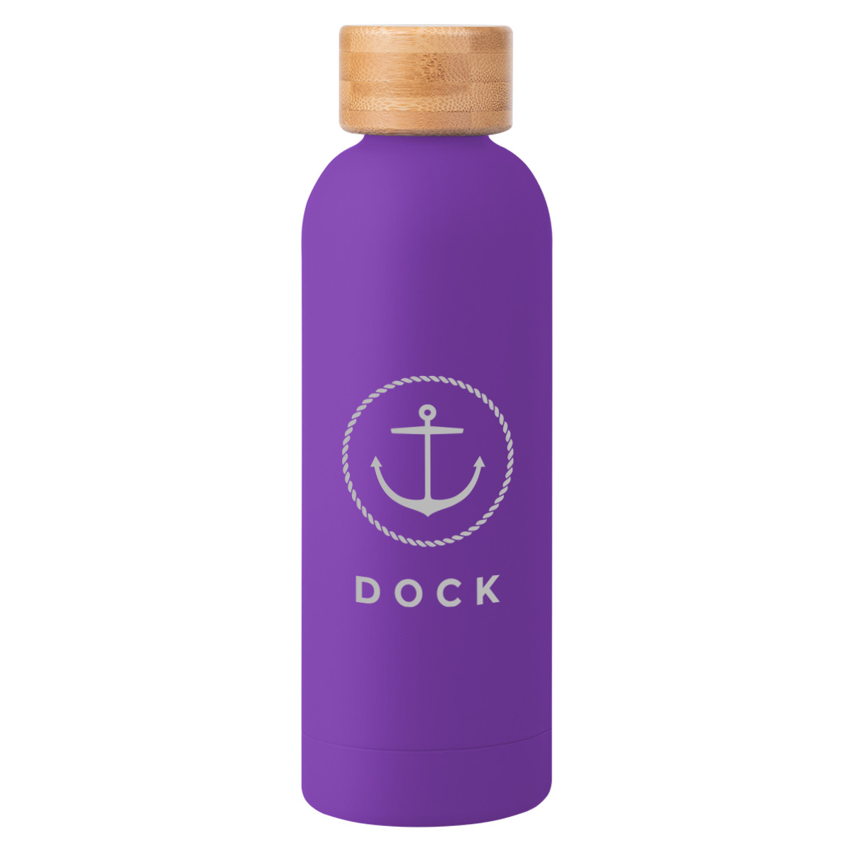 Blair Recycled Stainless Steel Bottle with Bamboo Lid - 17 oz. Product Image