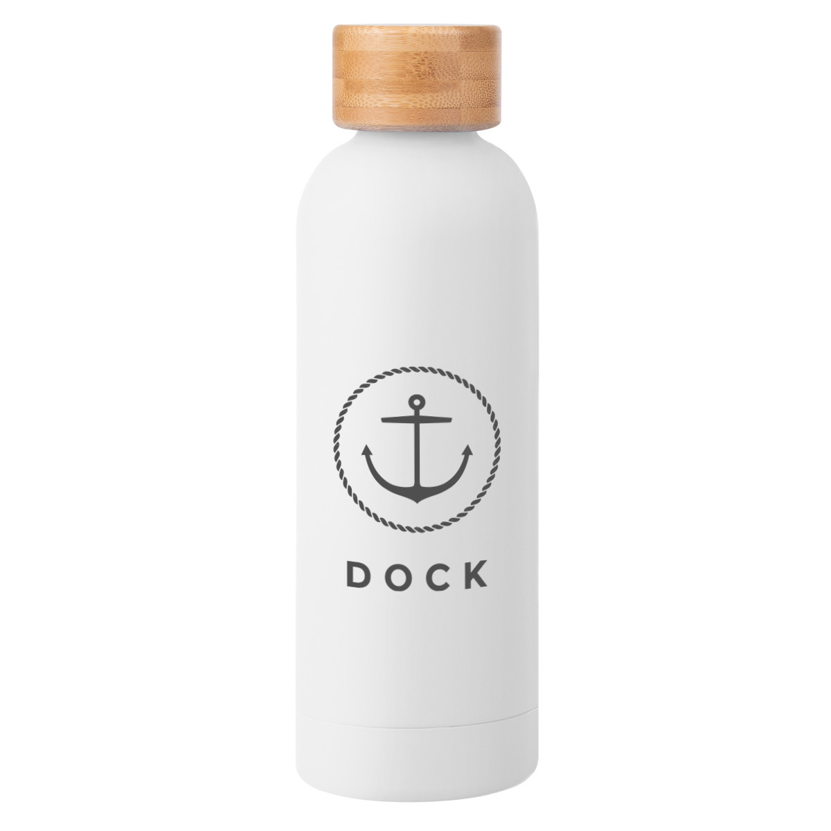 Blair Recycled Stainless Steel Bottle with Bamboo Lid - 17 oz. Product Image