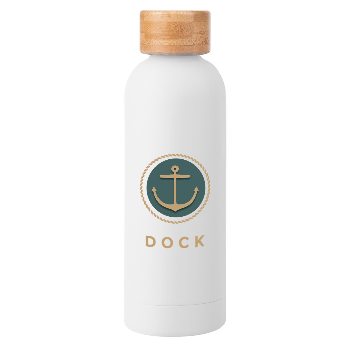 Blair Recycled Stainless Steel Bottle with Bamboo Lid - 17 oz. Product Image