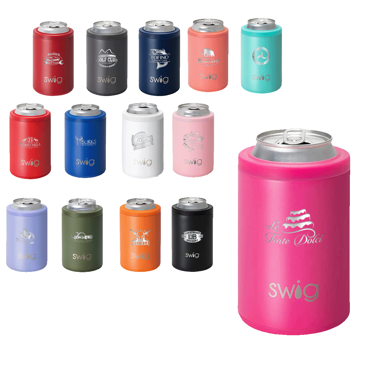 Swig Life™ Laser Engrave Combo Can & Bottle Cooler - 12 oz. Product Image