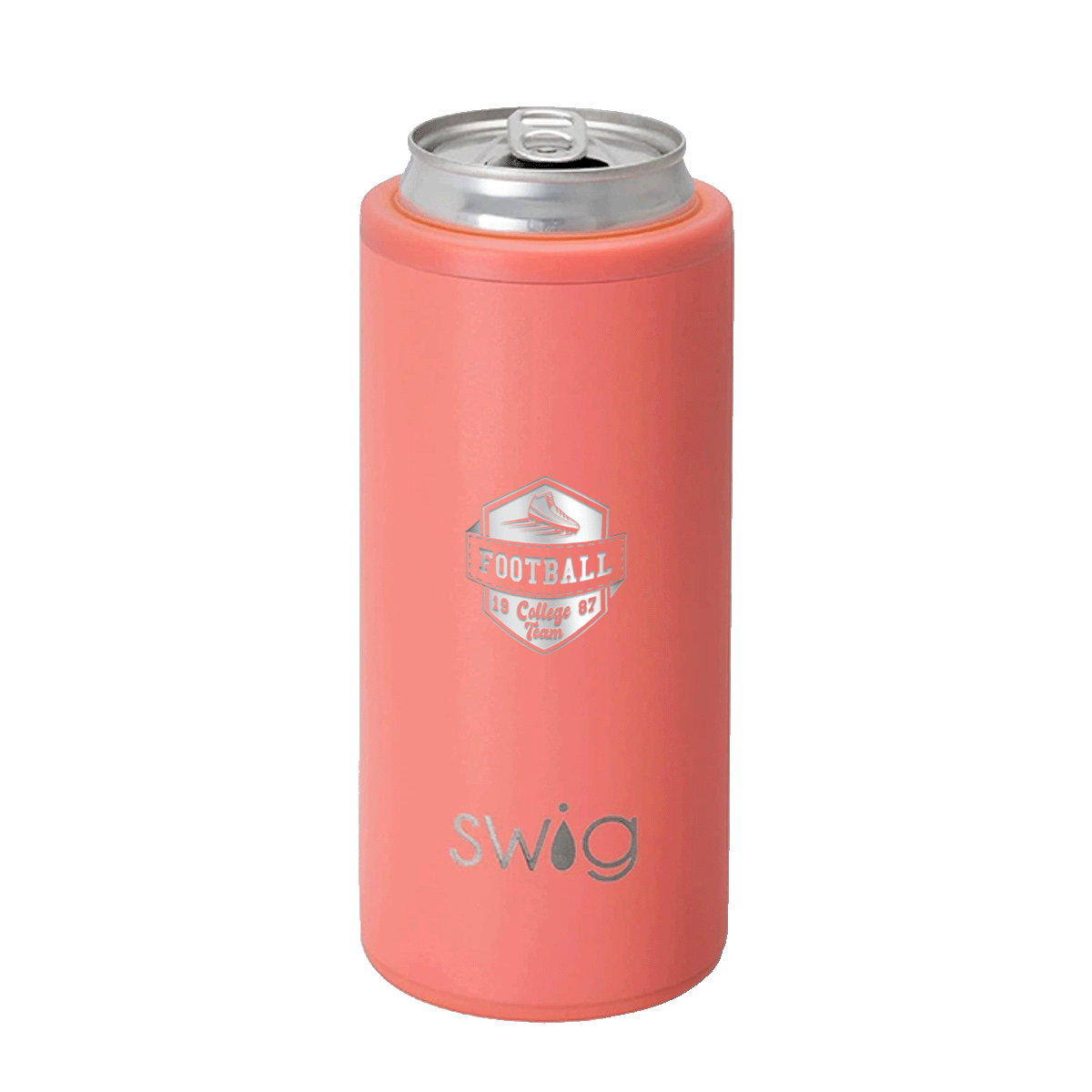 Swig Life™ Laser Engrave Skinny Matte Can Cooler - 12 oz. Product Image
